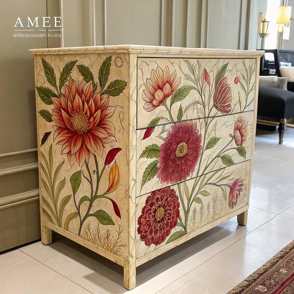 Aimee's floral-inspired furniture piece