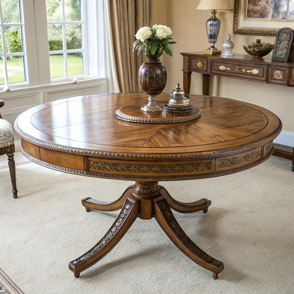 Mark's handcrafted dining table